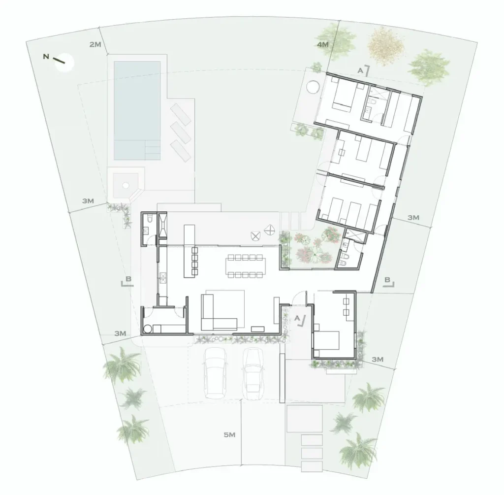 Diáfano Arquitectura - proyecto casa 305